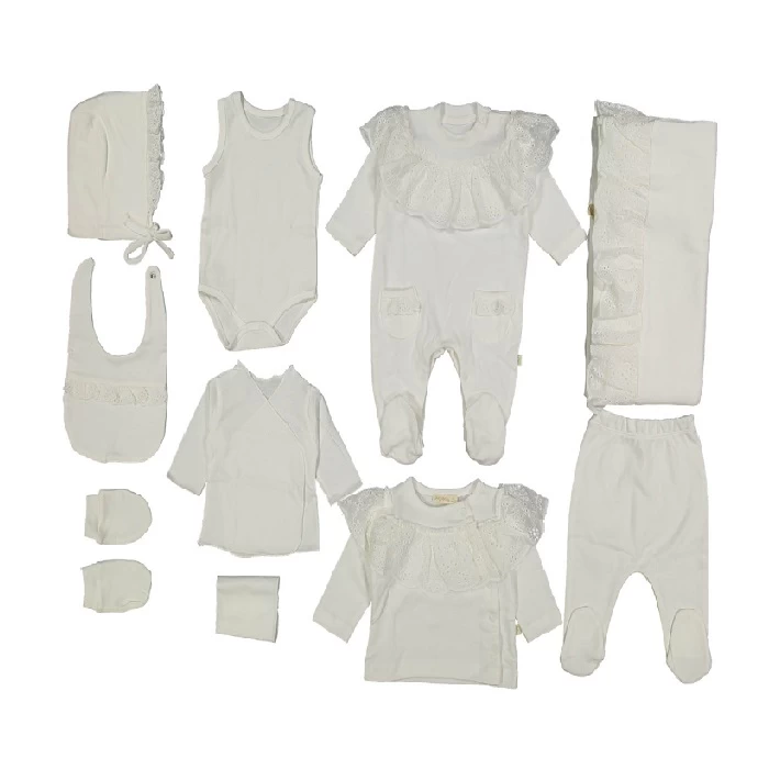 Bebi set beli 243840 - pamučni set za bebe