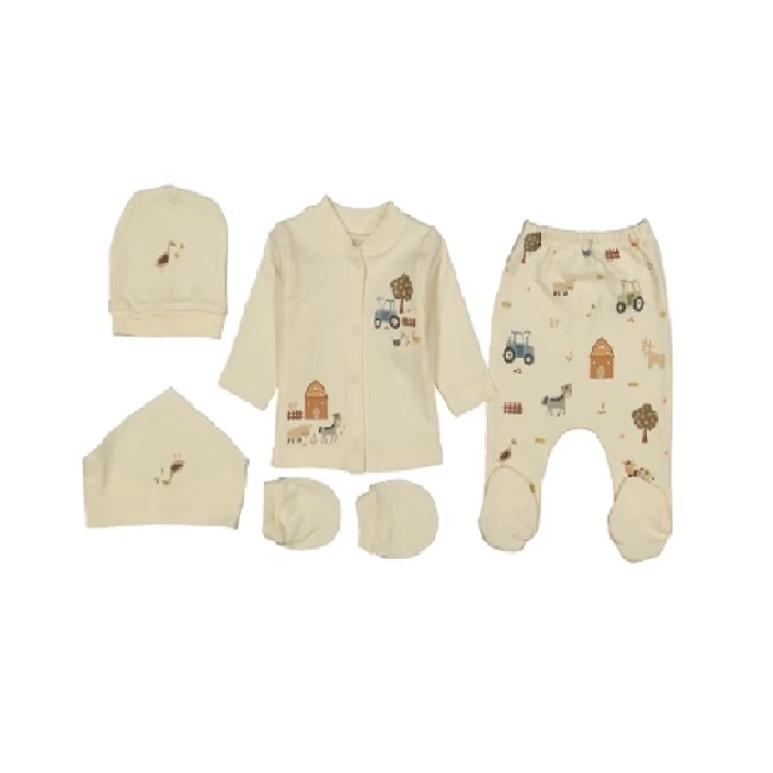 Bebi set bež 235650 - pamučni, mekani set za bebe