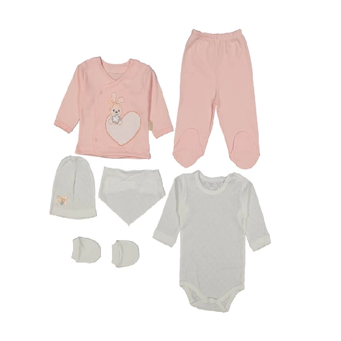 Bebi set peach 243900 - pamučni bebi set 