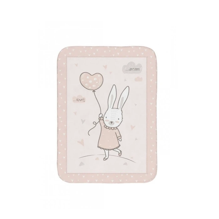 Super soft baby ćebence Rabbits in Love kkb21133