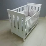 Krevetac za bebe Holly beli - dečiji krevetac od drveta