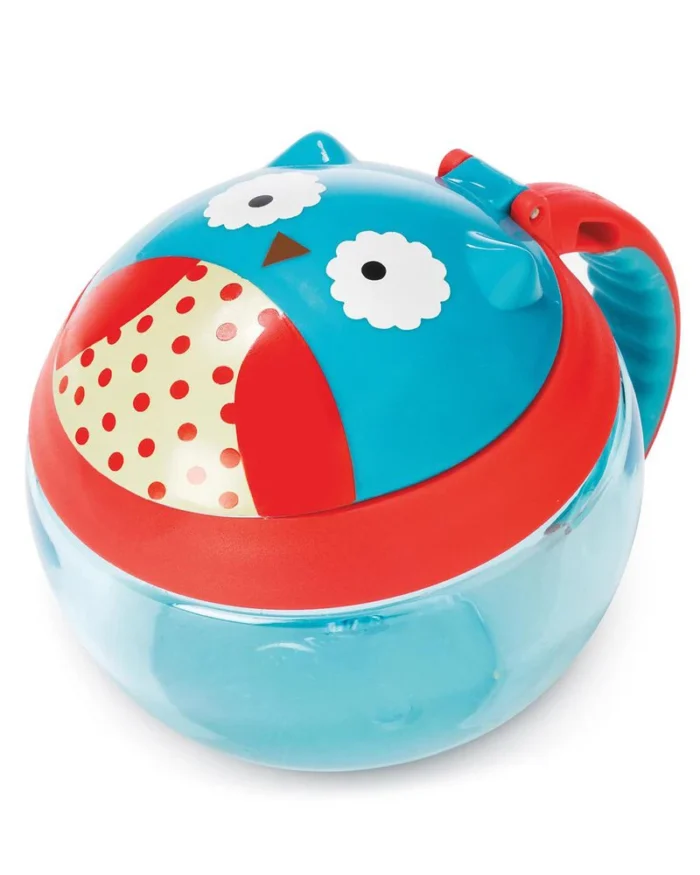 Plastična činija sa poklopcem za užinu sova - Skip Hop praktična činija - Image 1