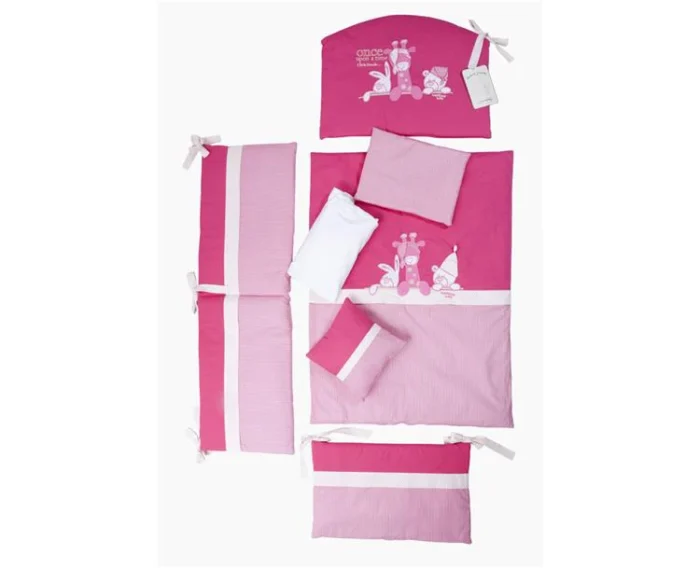 Tri drugara posteljina pink 1445 - Image 1
