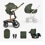 Kolica Irene premium 3u1 army greeen KKB11254 - Slika 2