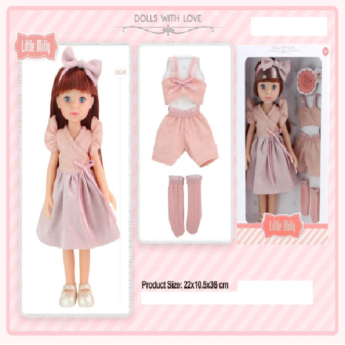 Lutka Milly i garderoba