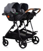 Kolica za blizance 3u1 Chipolino Duo Smart Cloud