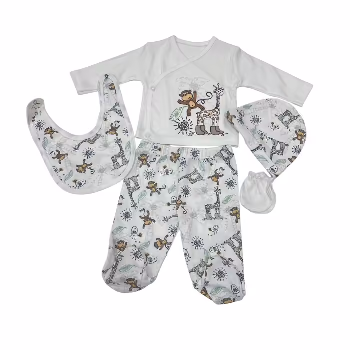 Bebi set beli 255507 petodelni