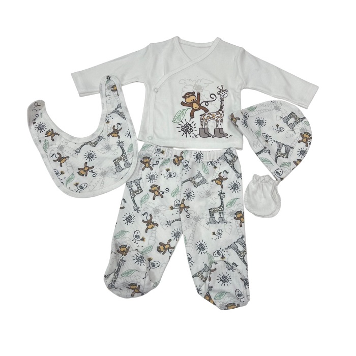Bebi set beli 255507 petodelni