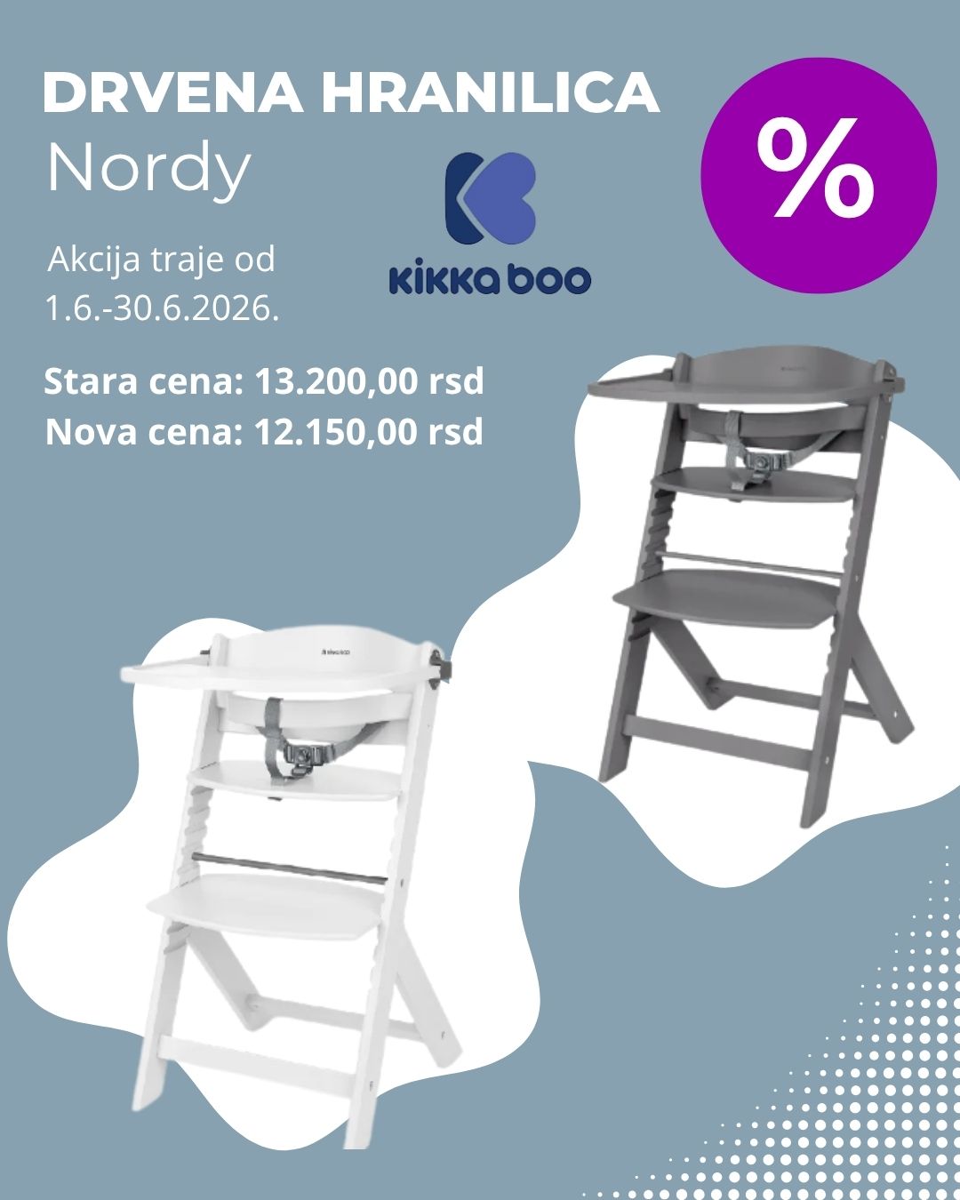Drvena hranilica Nordy