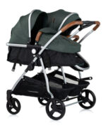 Kolica za blizance 3u1 Chipolino duo smart Basil - Slika 14