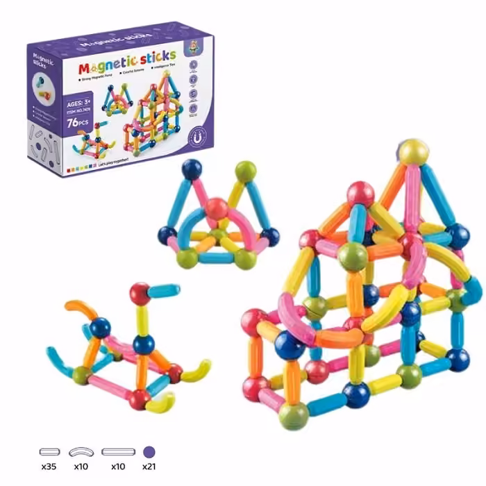 11-43749 Magnetne kocke štapići 3+