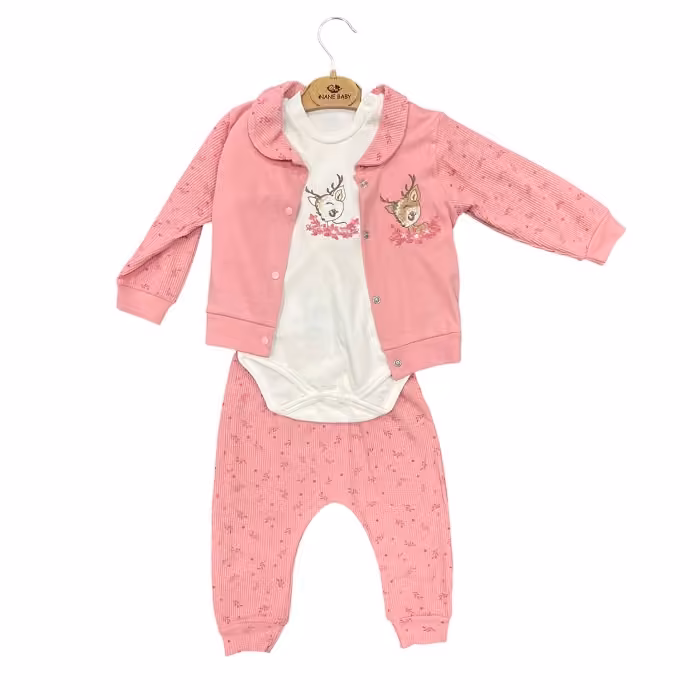 Komplet roze 546557 trodelni