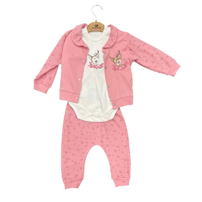 Komplet roze 546557 trodelni