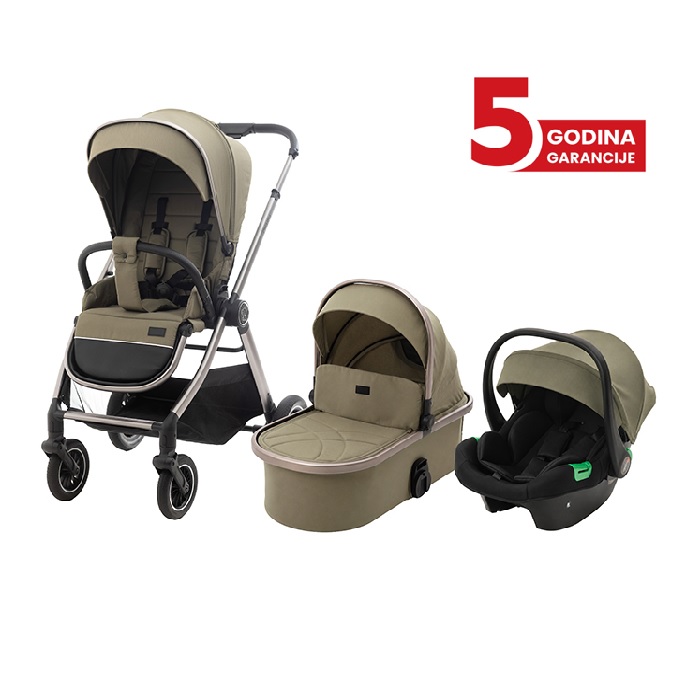 QB622AGREEN Kolica za bebe 3u1 Charm