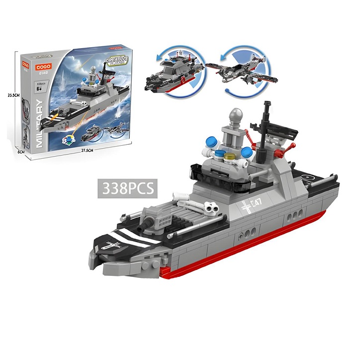 Kocke ratni brod 2142 sivi